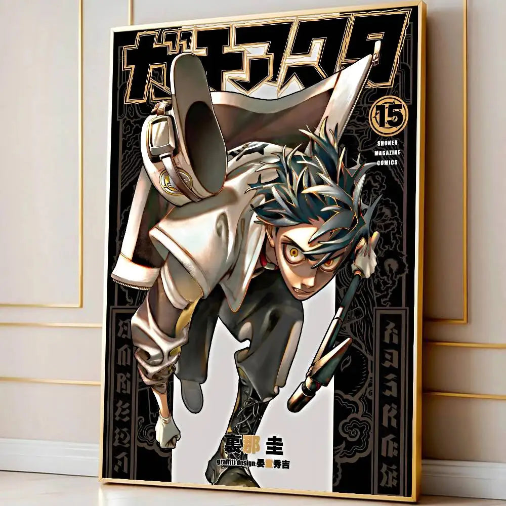 Hot Cool Anime G-Gachiakuta Poster Modern Waterproof HD Wall Art Decal Self-Adhesive Aesthetic Decor For Home Living Room Bedroo