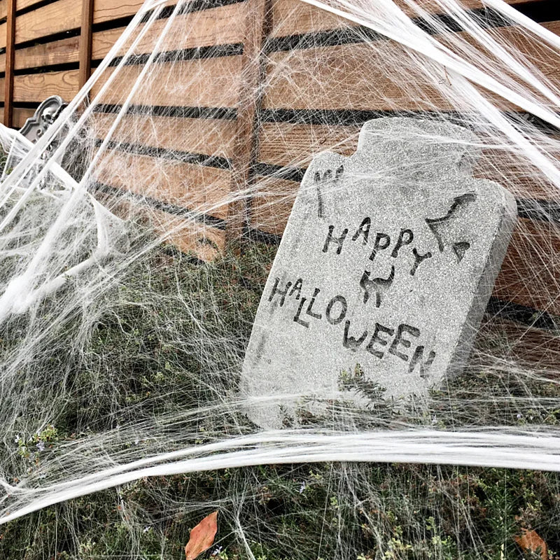 Halloween spider web simulation big black spider decoration bar scene layout props party decoration lawn scenery home decoration