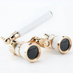 Opera Glasses Binoculars Metal Body With Chain/handle Theater Telescope Women Girls Optical Design Gift Retro Binoculars