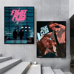 Movie Sticky Fight Club Poster High-definition art sticker Self adhesive waterproof home decoration for living room