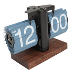 Digital Flip Down Clock Retro Automatic Turning Battery Operated Mechanical Clock for Home Room Office Decoration