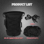 Motorcycle 50L Luggage Backpack Multifunction Tail Rack Bag Travel Outdoor Sports Expandable Sissy Bar Backrest Bag With Straps