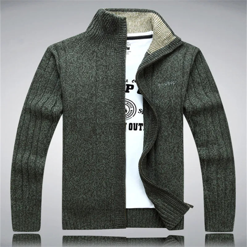 Sweater Male Wool Cotton Cardigan Autumn Men's Winter Sweater  Kint Wear Knitwear Coats Clothing