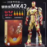Hot Mk47 Mk41 Mk16 Iron Man Collectible Action Figure Toy Model For Boys Birthday Gift Movable Parts Robot Figurine Plaything