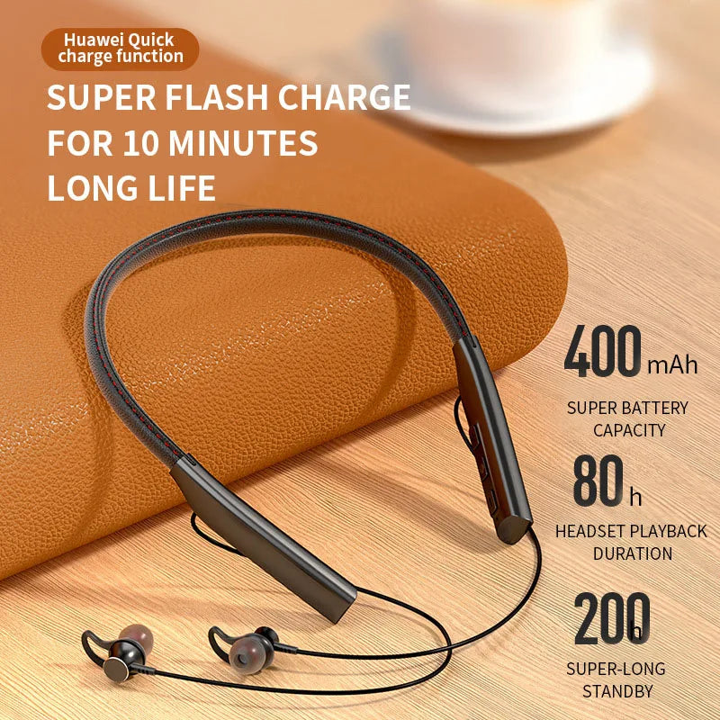 Wireless Bluetooth Earphones Wireless Headphones Magnetic Sport Neckband Neck-hanging Earbuds Wireless with Mic Bluetooth5.0