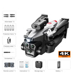 K10 Max RC Drone HD 4K Plane 3 Camera Helicopter Obstacle Avoidance Wifi FPV Quadcopter Optical Flow Aircraft Helicopter Kid Toy