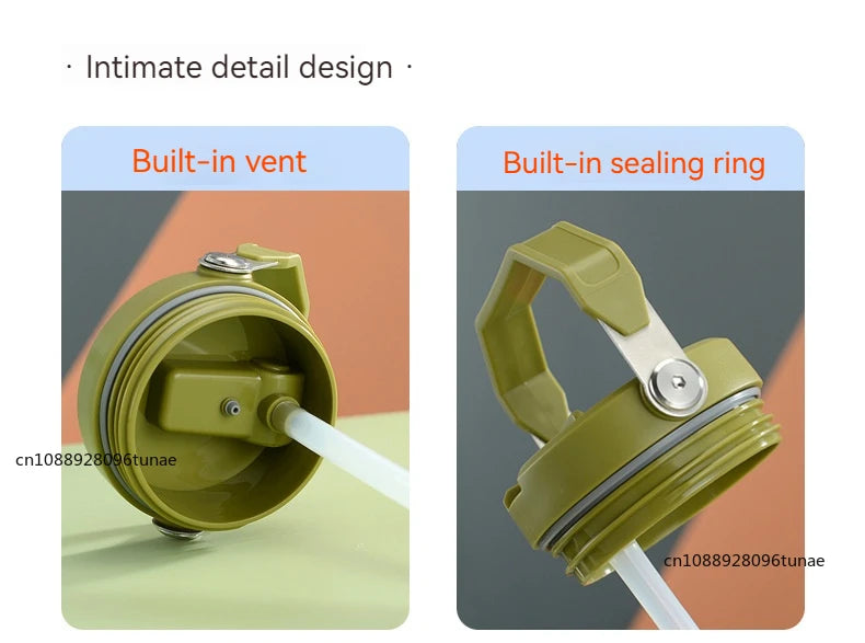 20oz/30oz Thermal Water Bottle With Straw Stainless Steel Car Coffee Mug Keeps Cold and Heat Thermal Mug Tumbler Vacuum Flasks