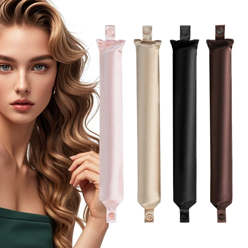 Heatless Hair Curler No Heat Hair Rollers Satin Curling Rod Headband Soft Curlers Sleeping Lazy Curls Flexi Rods Styling Tools