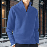 Sweaters For Men Clearance Casual Simple Bottom Sweater Solid Color Warm Knit Half Zip Long Sleeve Sweater Nuevo En SuéTeres