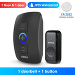 KERUI M525 Wireless Doorbell Waterproof Outdoor Smart Home Door Bell Chime Kit LED Flash Security Alarm Welcome House Melodies