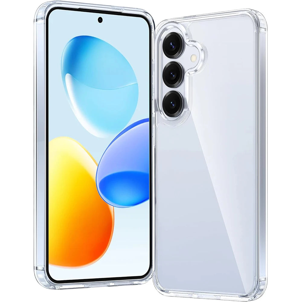 Luxury Shockproof Airbag Case For Samsung Galaxy S25 Ultra S25+ Plus Hybrid Hard Silicone Back Cover S25Ultra Clear Thin Slim