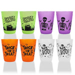 8-24Pcs Halloween Drinking Cups Boo Skull Plastic Juice Cocktail Cup for Halloween Party Home Table Decoration Supplies