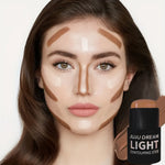 Long-Lasting Contour Stick: Matte Bronzer, Nose Sculpting Stick and Face Defining Solid Contour Cream - Travel-Friendly Design