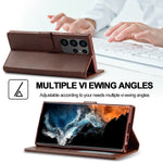 Leather Case for Samsung Galaxy S23 S24 S25 FE Ultra Plus Edge A07 A17 A35 A55 A06 A16 A26 A36 A56 5G Flip Wallet Card Holder