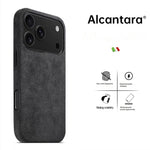 Real Italy Alcantara Magsafe Case for iPhone 17 Pro Max Air Premium Magnetic Cover Suede Leather Cases for iPhone 16 17 Pro Max