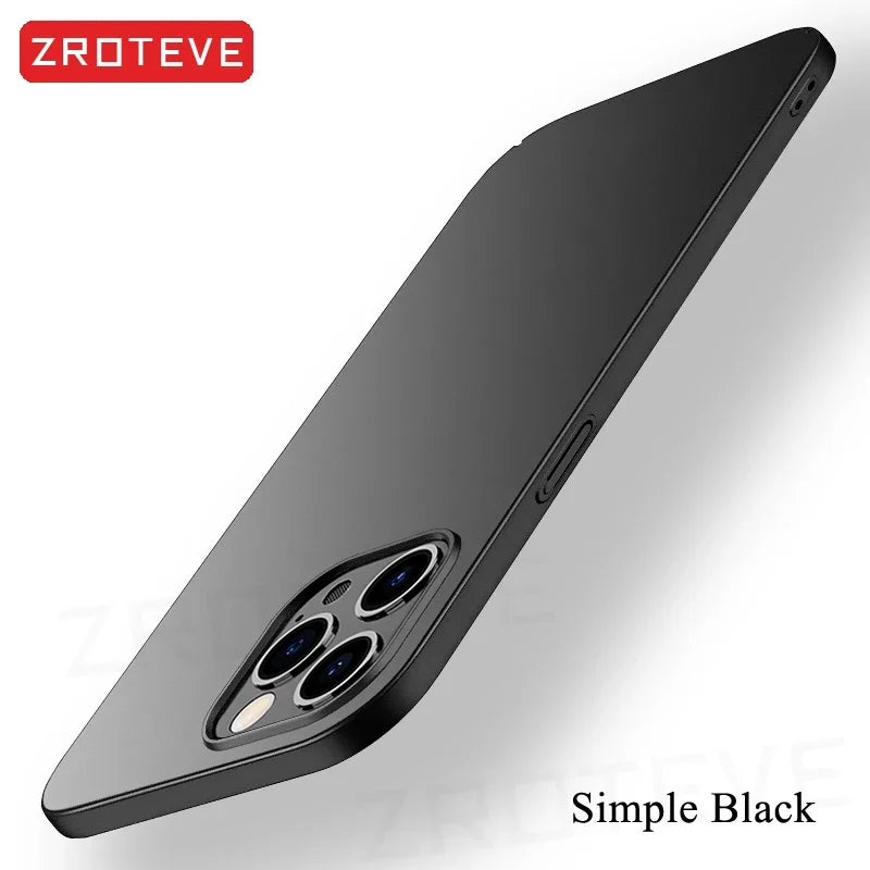 For iPhone17 Pro Max ZROTEVE Ultra Thin Matte Hard PC Cover For iPhone 17 16 e 16e 15 14 12 13 iPhone16 Plus iPhone13 Phone Case