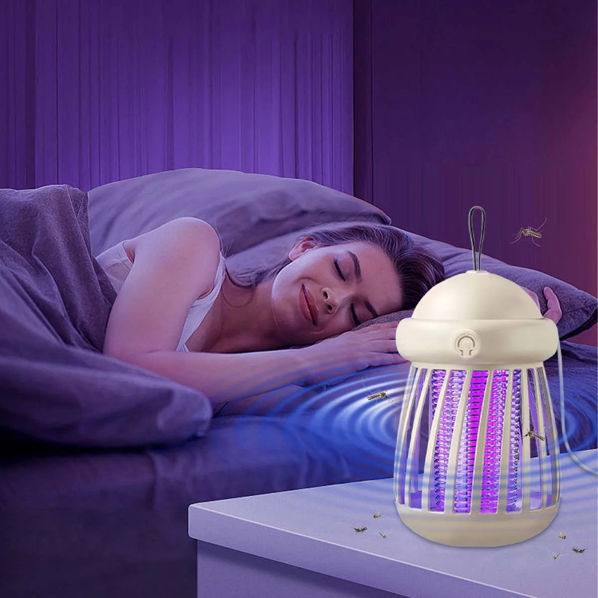 Mini Outdoor Electric Mosquito Killer Lamp, Indoor Automatic USB Mosquito Trap and Catcher