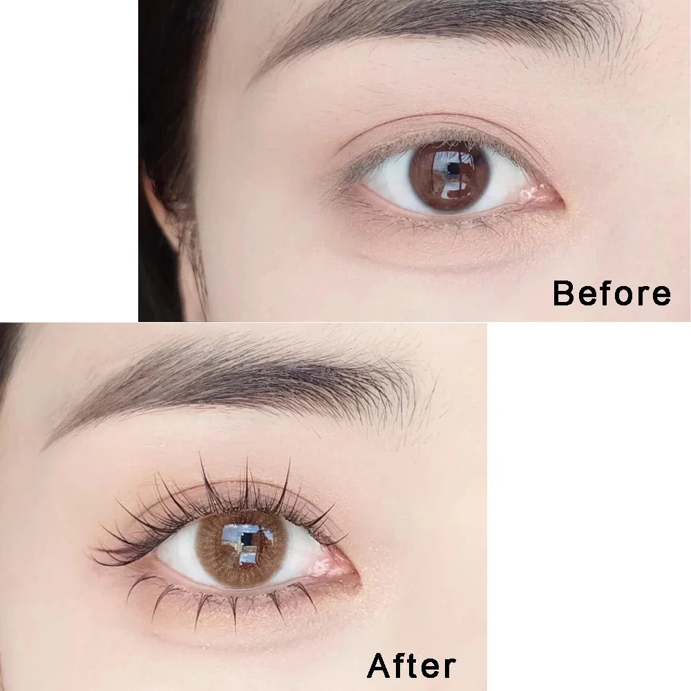 J Curl V Shape Black Under Eyelash Comic Eye Lashes Natural Bottom Lashes Soft Manga Eyelashes Bunches Eyelash Clusters Korean