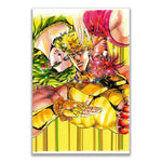 Anime JOJO Bizarre Adventure Retro Poster Canvas Wall Art Printing Waterproof Home Living Bed Room Bar Hallway Aesthetic Decor