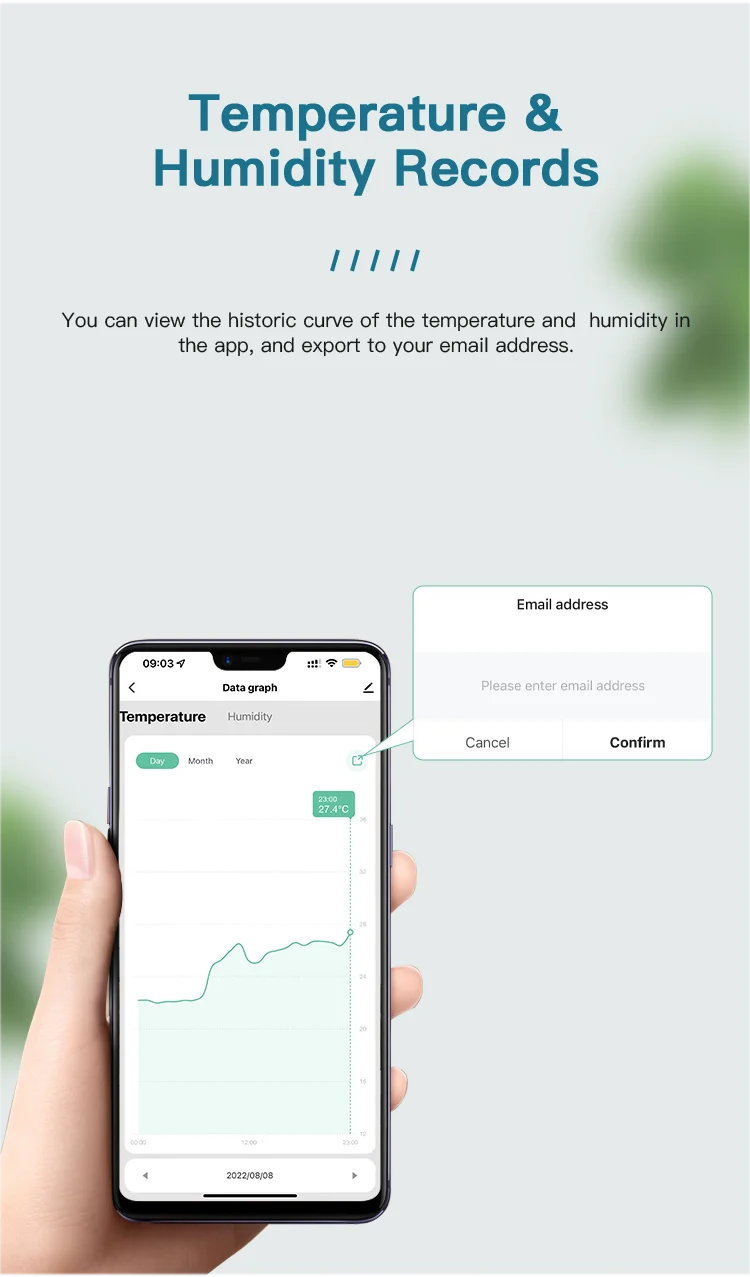 Tuya WIFI Temperature Humidity Sensor Hygrometer Thermometer Smart Home Backlight Smart Life Support Alexa Google Assistant