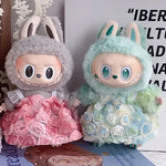 17cm Mini Plush Doll'S Clothes Outfit Accessories For Korea Kpop Exo Labubu Idol V1 V2 Strap skirt set Clothing Gift