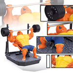 Pokemon Toys GYM Figurines Cartoon Fitness Muscle Man Action Figure Charmander Bulbasuar Squirtle Gengar Fit Model Anime Toys