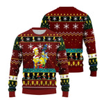 2026 Hot The Simpsons Print Sweatshirt Winter Christmas Ugly Hoodie Women's Casual Pullover Harajuku Festive Streetwear Y2k Top