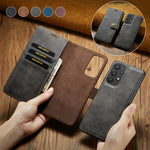 Detachable Magnetic Leather Case for Samsung Galaxy S24 S23 S22 Plus Ultra A14 A24 A34 A54 A53 A15 A35 A55 5G Wallet Card Holder