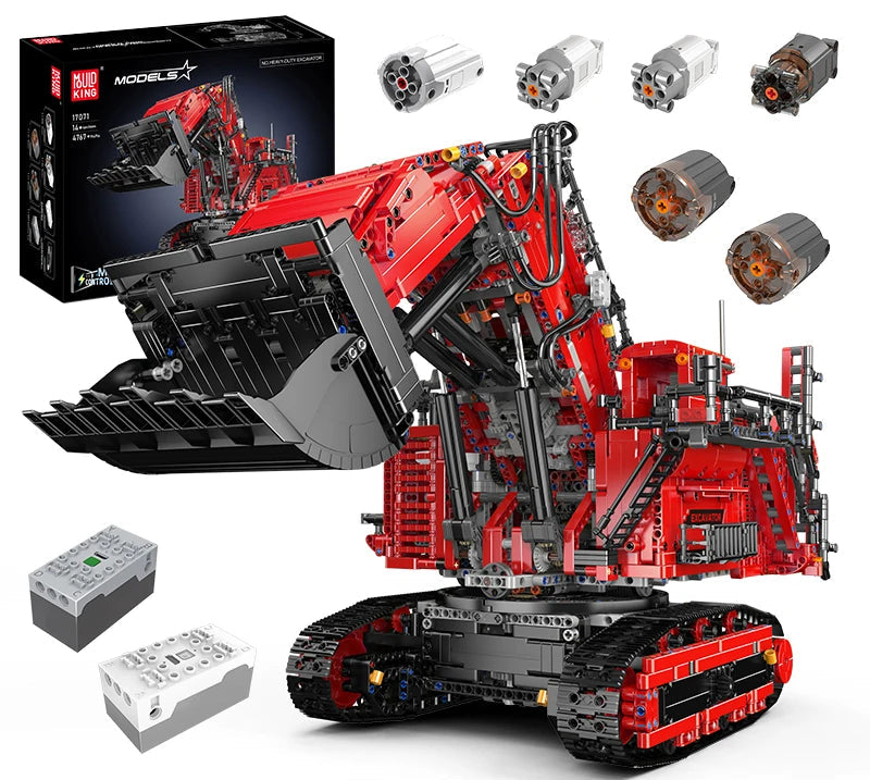 Motorized RC Excavator Building Blocks Set – R9800 Engineering Model with App Control (Compatible Bricks)