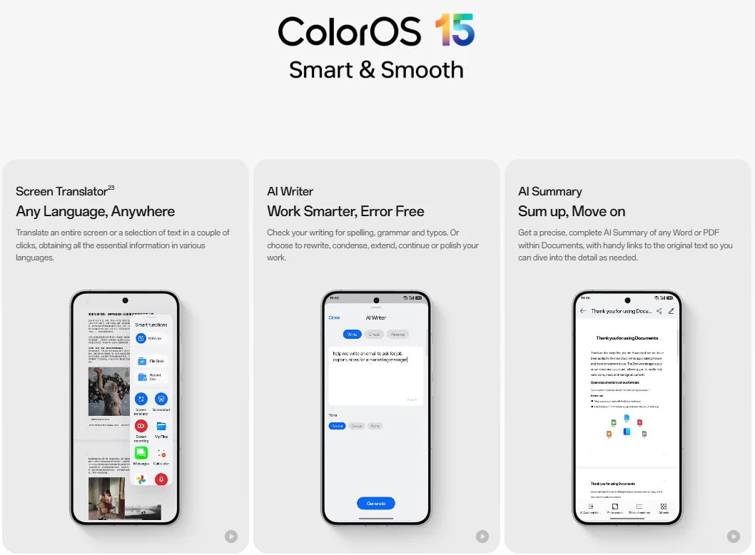 OPPO Reno13 5G 12+256GB, AI Smartphone Android Without Contract, Mobile Phone, Dimensity 8350 5G, 120Hz 6.59 Inch AMOLED Screen, 50MP AI Main Camera, SUPERVOOC 80W, 5600mAh Battery, IP69, 4K Video