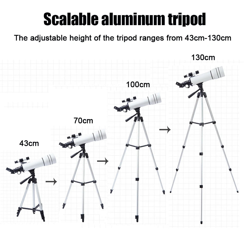 BORWOLF 70400 Professional High-definition Astronomical Telescope 333X To See The Moon and Stars Bird Watching Monocular