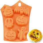 Pumpkin Halloween Silicone Mold for Cake Biscuit Candy Baking Skull Bat Spider Trick Or Treat kid Children Halloween Party Decor