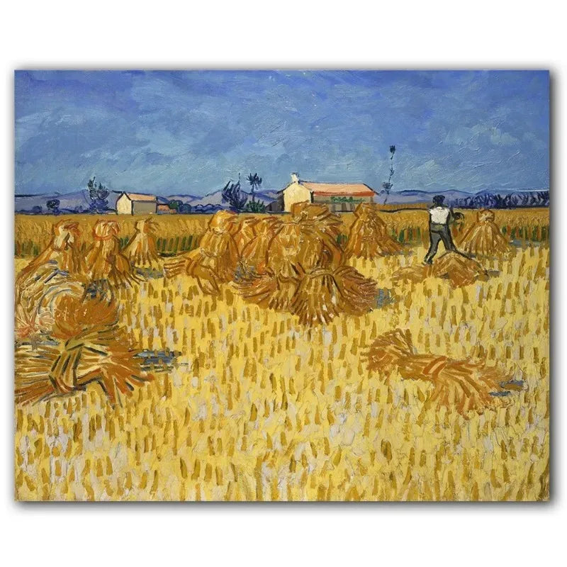 HD Print Van Gogh Masterpiece Poster Abstract Garden Almond Blossoms Starry Night Canvas Painting Wall Picture Room Home Decor