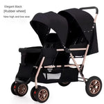 EU STOCK Twin strollers Double kids two seats strollers foldable carriage wholesale baby stroller Front and rear seats