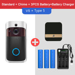 Video Doorbell Camera HD WiFi Doorbell Wireless Operated Motion Detector Audio & Speaker Night Vision for iOS&Android