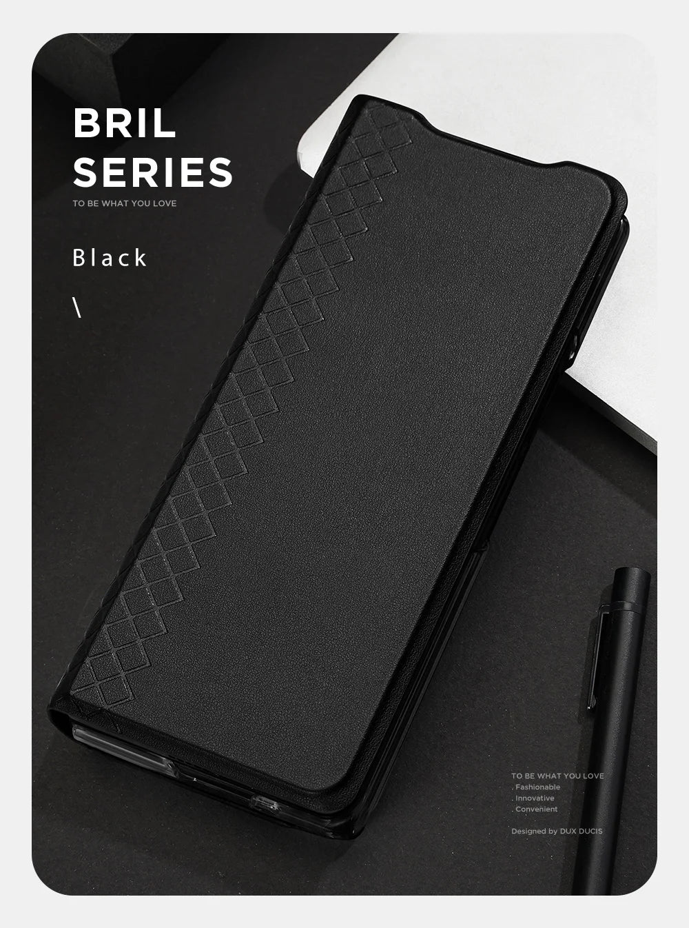 DUX DUCIS Full Protection Business Flip Leather Case for Samsung Galaxy Z Fold 7 6 5 5G Card Pocket Magnetic Closure Cover