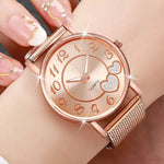 1/3PCS Fashion Heart Dial Women Watches Casual Plastic Strap Quartz Wristwatch Reloj Mujer（Without Box）