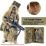 Jungle Sniper 1/6 Soldier Model - Joint Movable Special Forces Doll Handmade Military Action Figure Tactical Collectible Toy