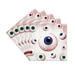 20/40/60/80/100pcs Halloween Theme Party Disposable Napkins Cocktail Napkin Bat Spider Pumpkin Halloween Holiday Decor Tableware