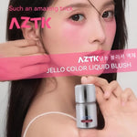 AZTK Liquid Blush Tanned Jello Color Rendering Liquid Blusher Moisturizer Longlasting Beauty Expands Contracts Cheek Face Makeup
