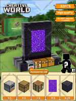 Magnetic Building Blocks Mine World Magnet Cube Set STEM Montessori Sensory Toy for Kids Boys Girls Ages 3+ DIY Model Children