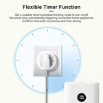 GIRIER Smart Plug ZigBee 20A Smart Home Outlet Socket EU 4200W with Power Monitor Function Supports Alexa Google Home Assistant