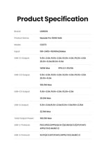 【Korean Plug】UGREEN 160W GaN Charger PD3.1 QC4.0 Quick Charge For Macbook Pro Laptop iPhone 16 15 Pro Max  Xiaomi Tablet iPad