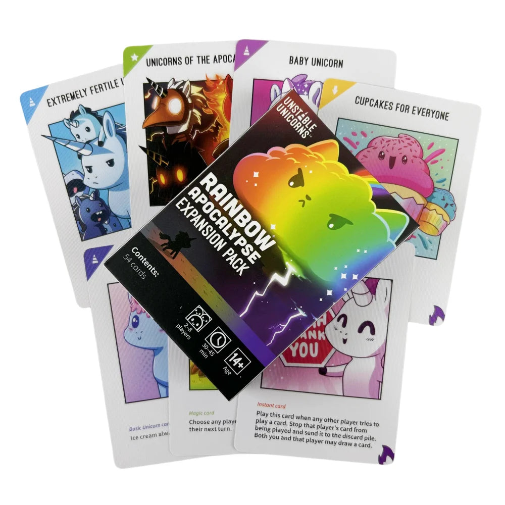 Happy Little Dinosaurs Card Game EXPANSION Pack Party Play Unicorns Cards Board Deck