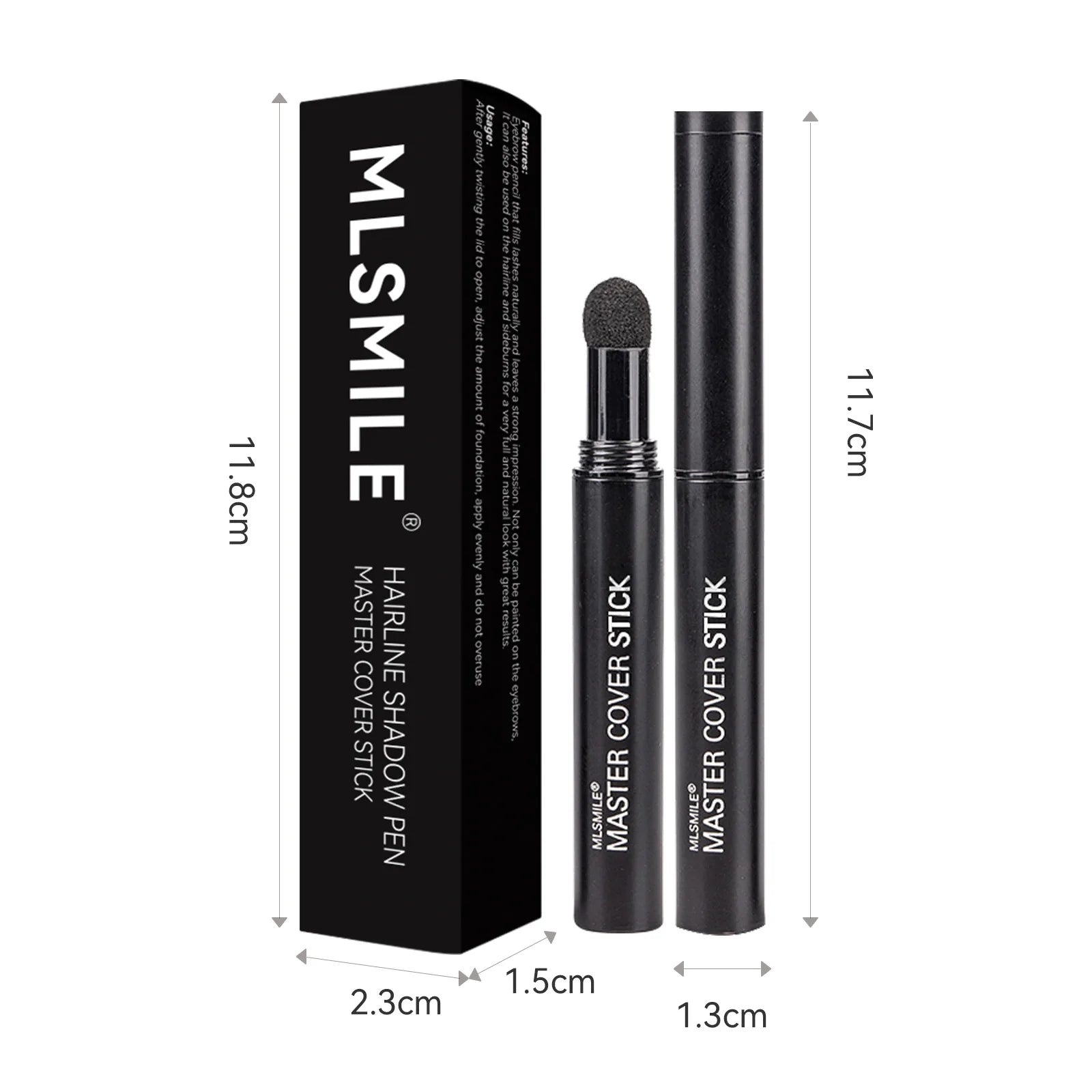 Hair Line Modified Repair Stick Pen Instantly Black Root Cover Up Natural Hair Filling Hairline Shadow Powder Hair Coverage
