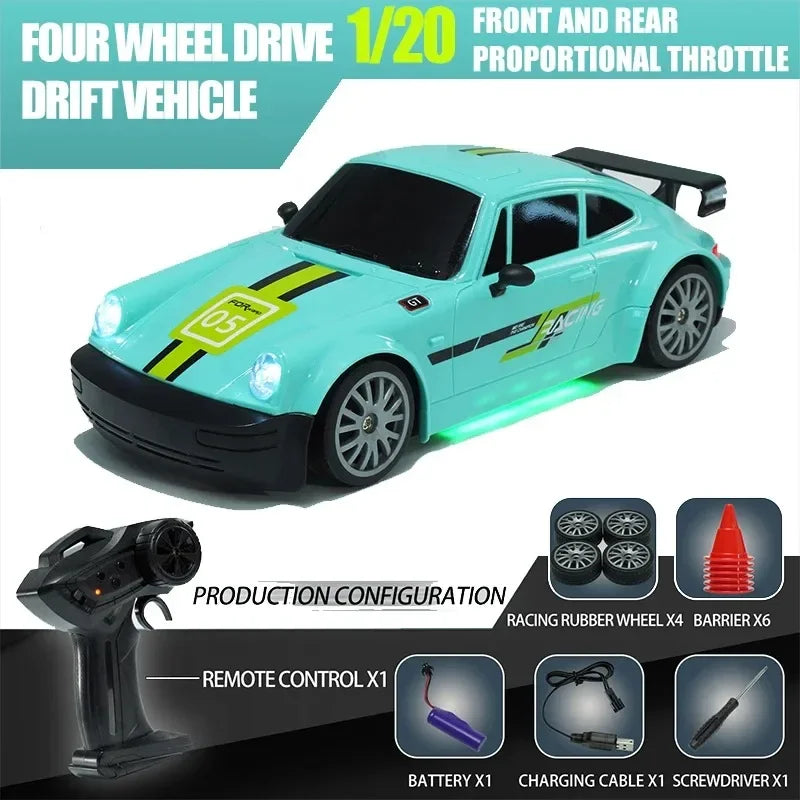 Dodge Hellcat/Porsche 911RC Drift Remote Control car Professional four-wheel drive speedracing boys toy car for children