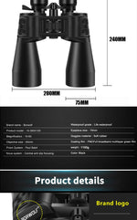 Borwolf 10-380X100  High Magnification Long Range Zoom 10-60 Times Hunting Telescope Binoculars  HD Professiona  Zoom