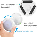 1/3pcs 6 LED Motion Sensor Night Light Wireless Wall Puck Lamp for Closet, Under Cabinet, Stair, Step, Hallway