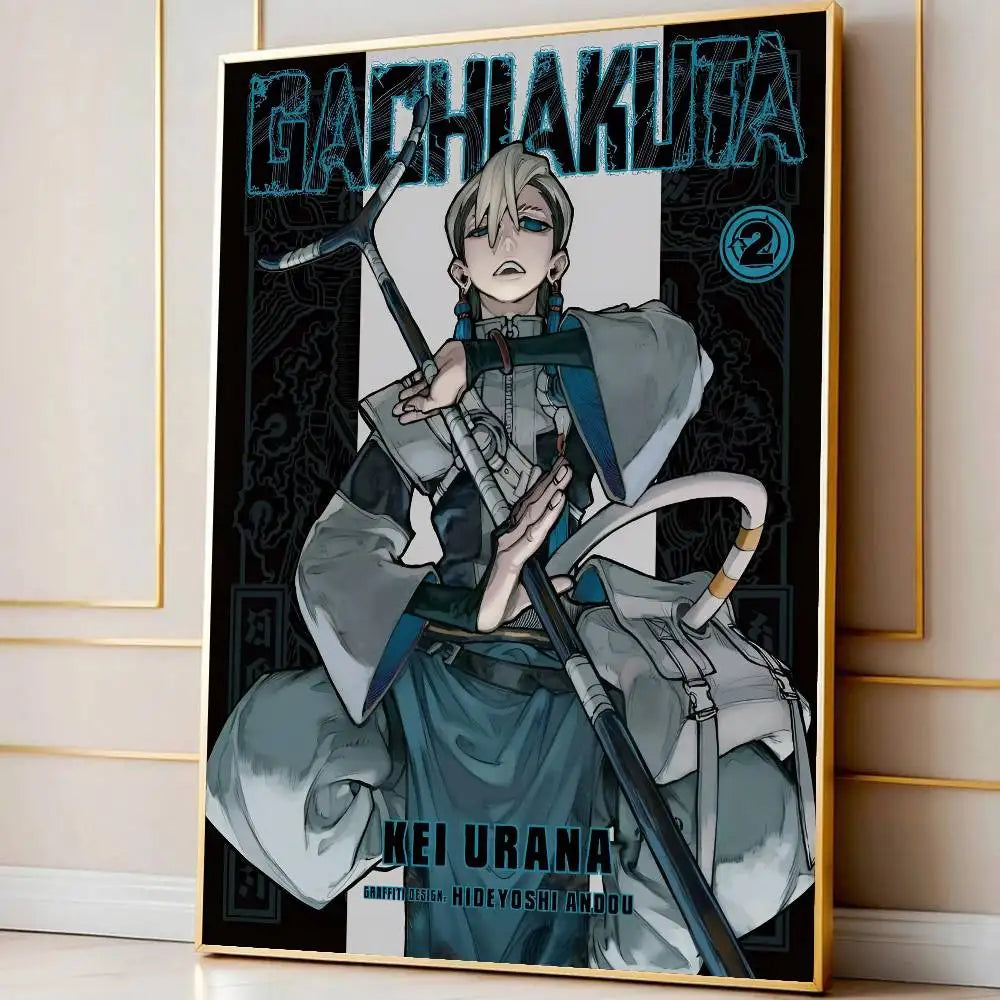 Hot Cool Anime G-Gachiakuta Poster Modern Waterproof HD Wall Art Decal Self-Adhesive Aesthetic Decor For Home Living Room Bedroo