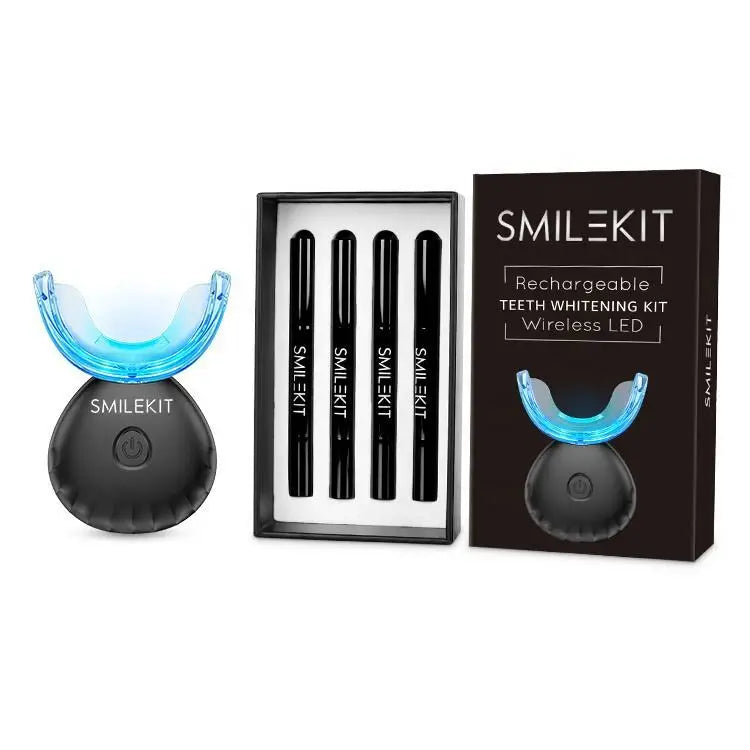 Beauty Teeth Whitening Set with Wireless Charging Light Cleansing Oral Dentistry Tools